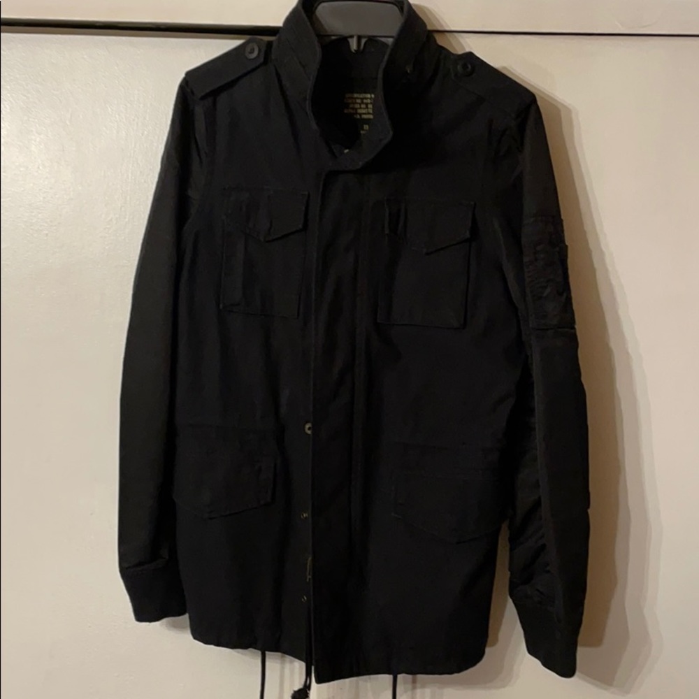Alpha Industries Black Field Jacket men’s size XS